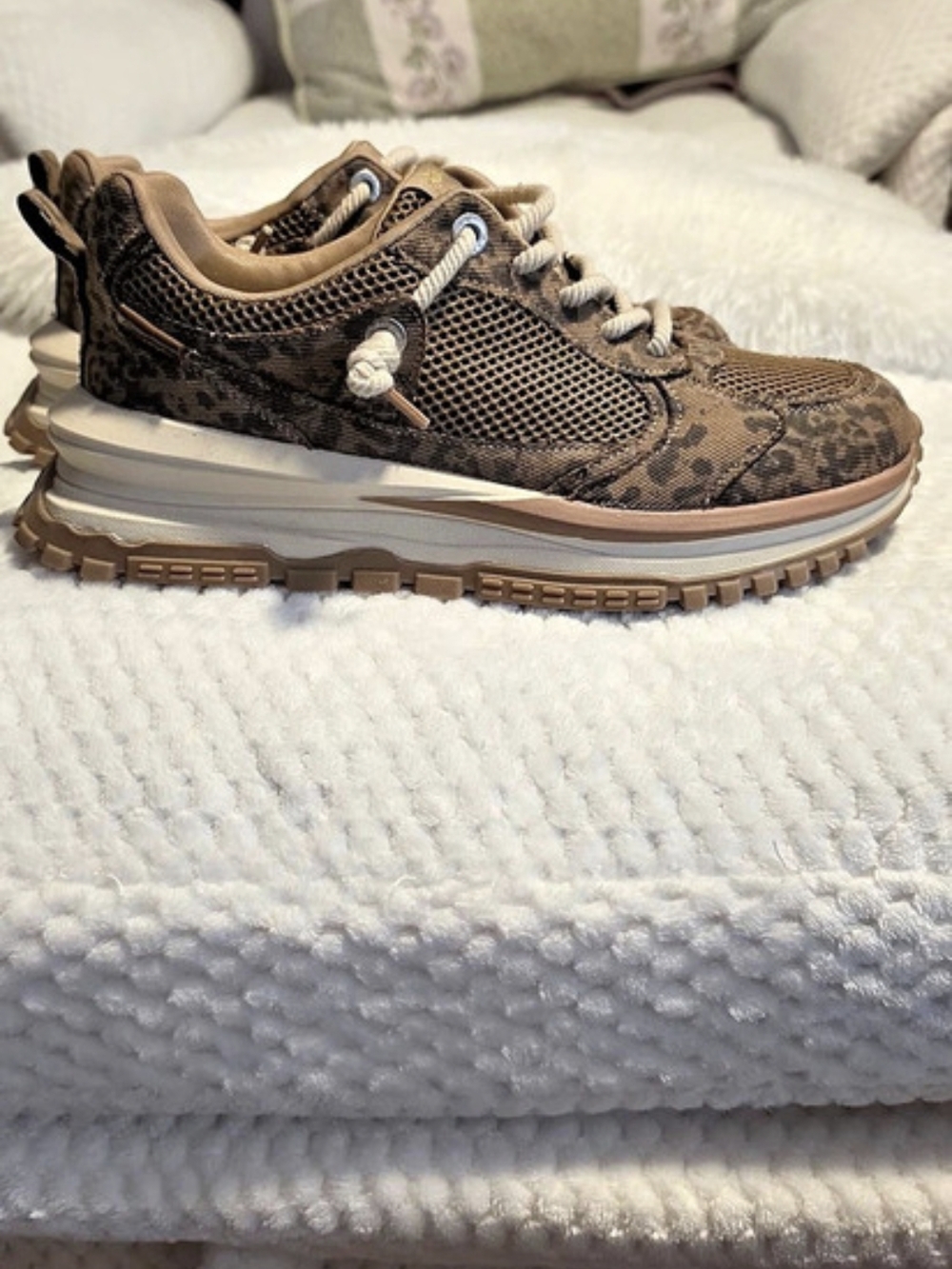 Malibu Brown Animal Print Sneakers